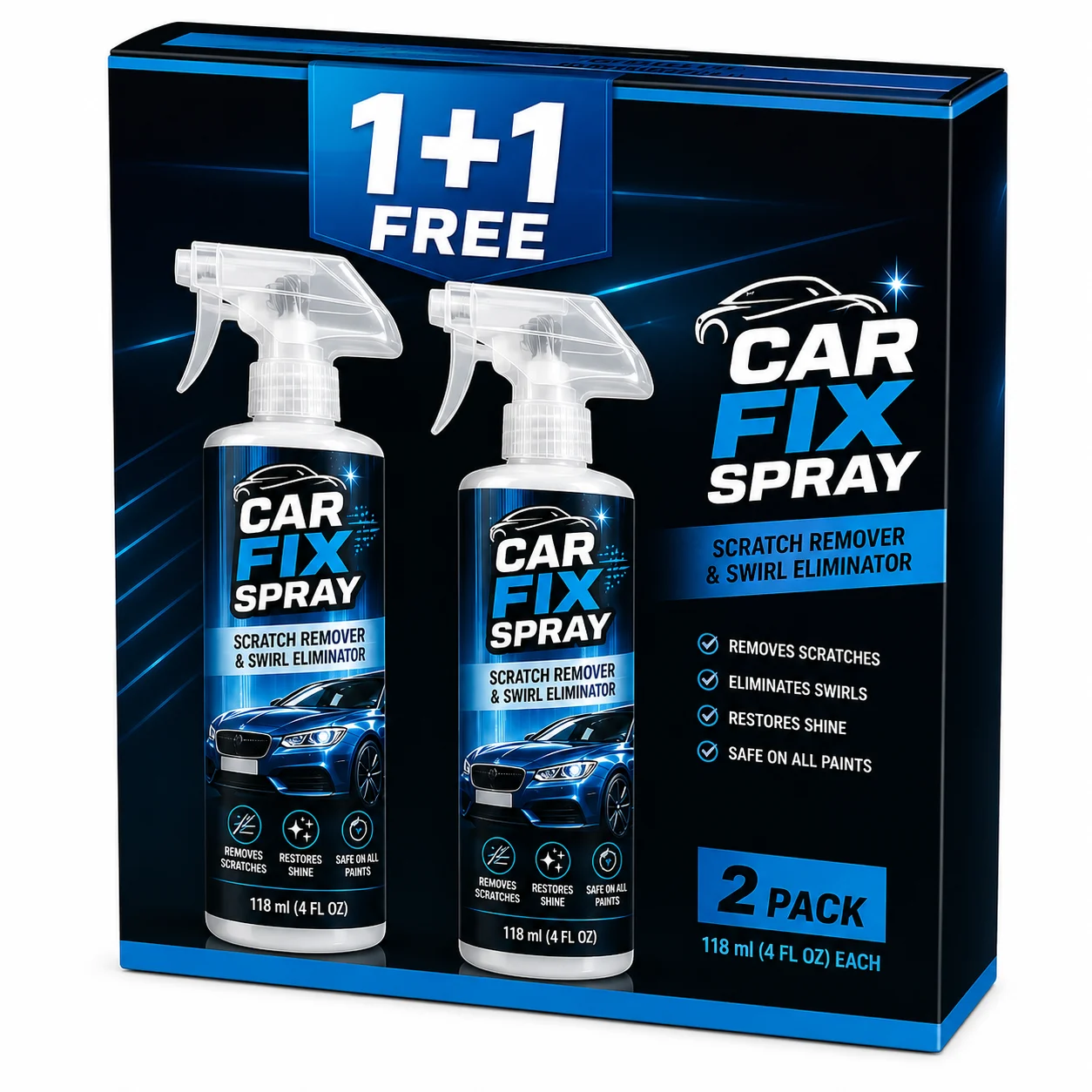 Zawartość zestawu Car Fix Spray